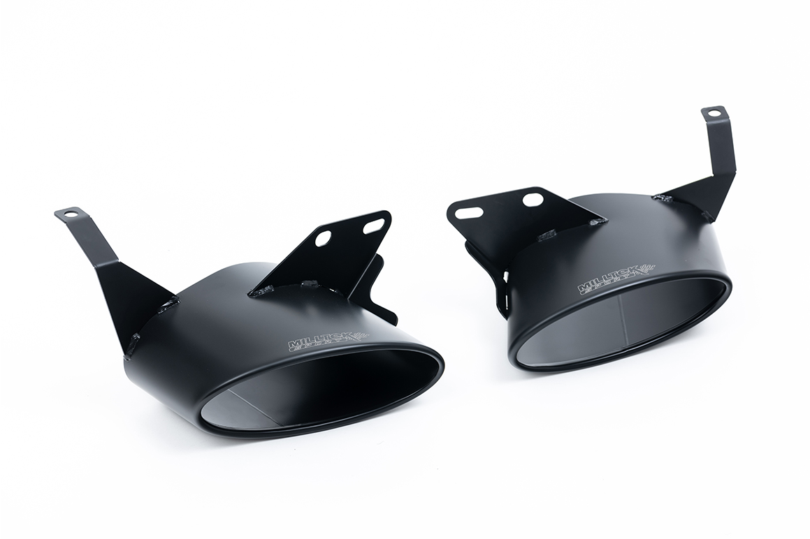 Milltek 80mm Non-Resonated Cat-Back Exhaust | Audi RS6 RS7 C8 - Cerakote Black Tips