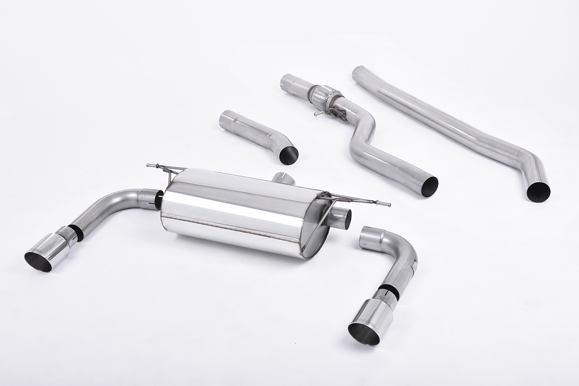 Milltek Non-Resonated Cat-Back Exhaust | BMW F30 328i M Sport - Twin Polished Tips