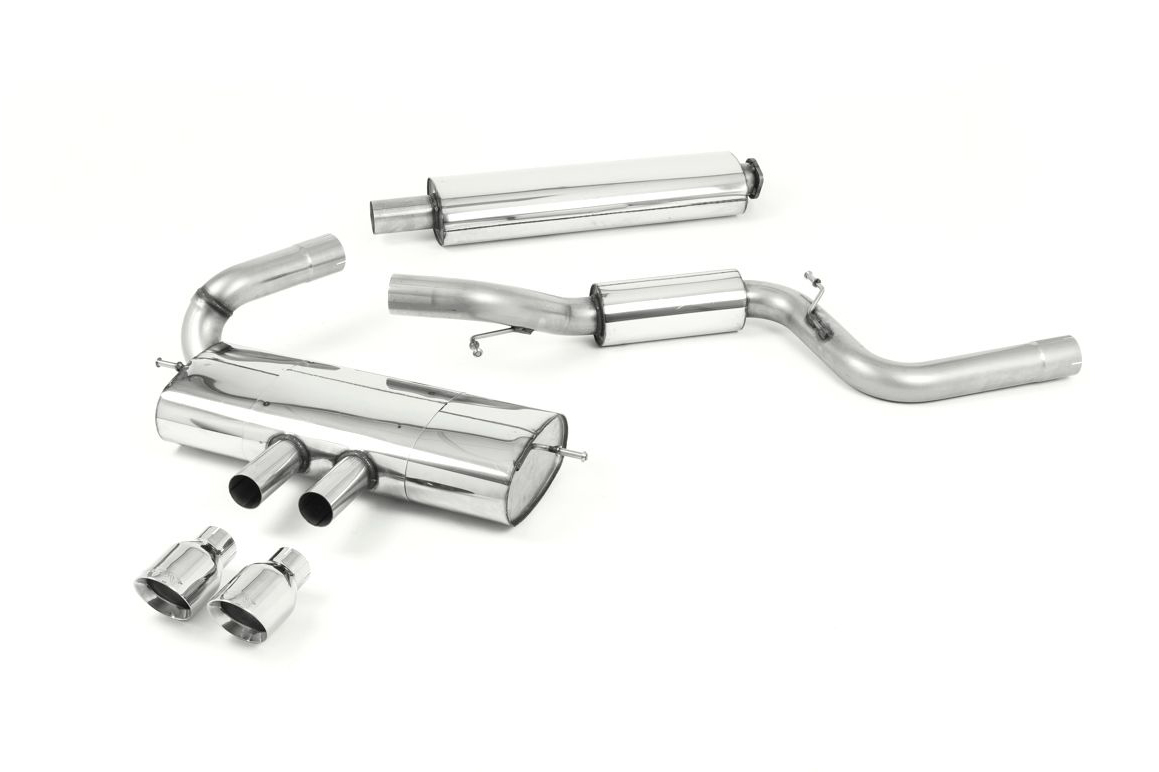 Milltek Resonated Cat-Back Exhaust | Ford Focus MK3 ST - Polished Tips