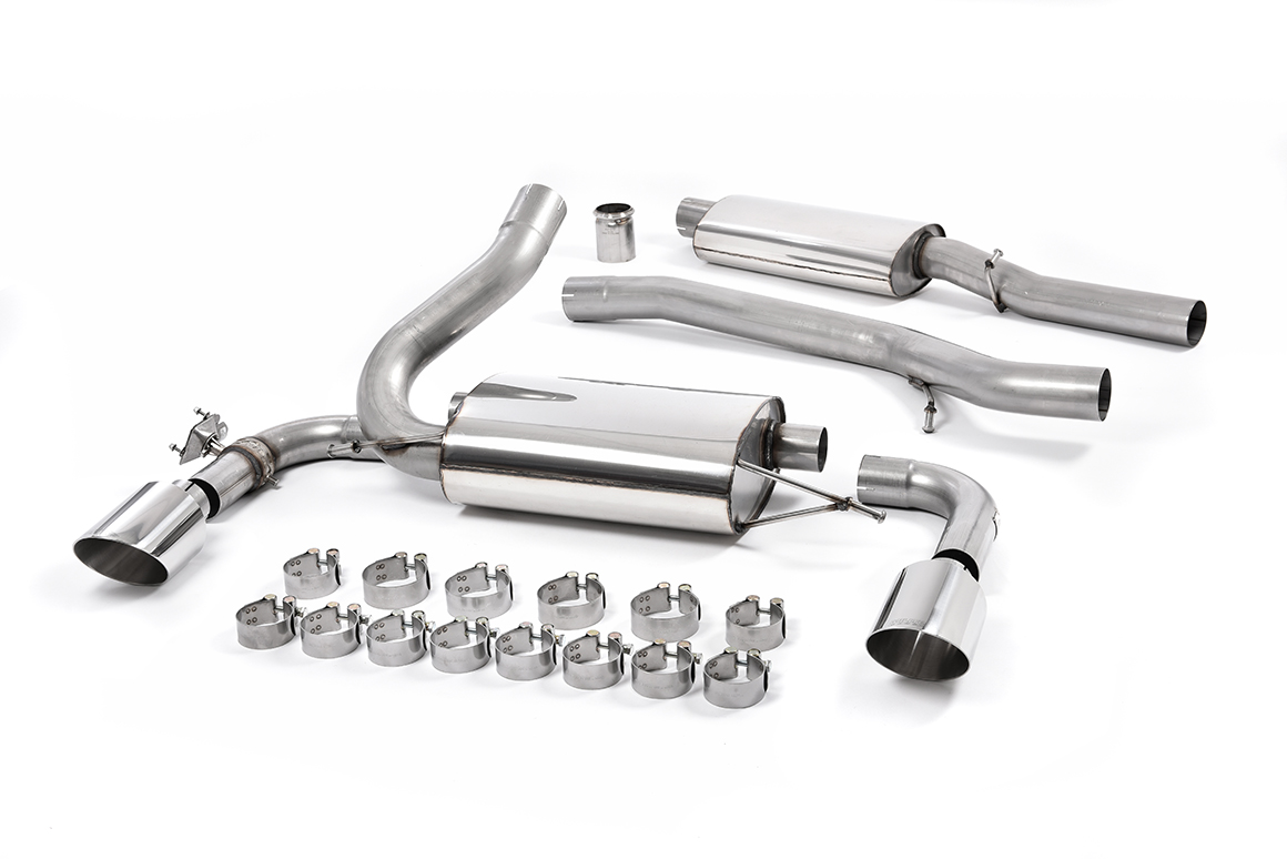 Milltek Resonated Cat-Back Exhaust | Ford Focus MK3 RS - Polished Tips
