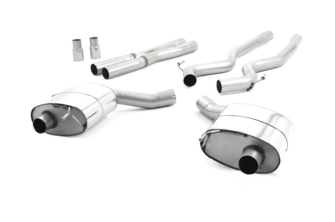 Milltek Non-Resonated Cat-Back Exhaust | Ford Mustang 5.0 GT - Burnt Titanium Tips
