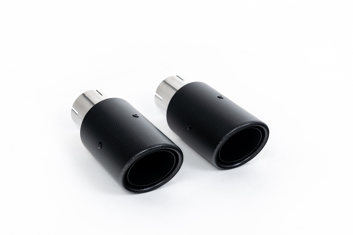 Milltek Resonated Cat-Back Exhaust | Ford Fiesta MK7 ST - Carbon Fibre Tips