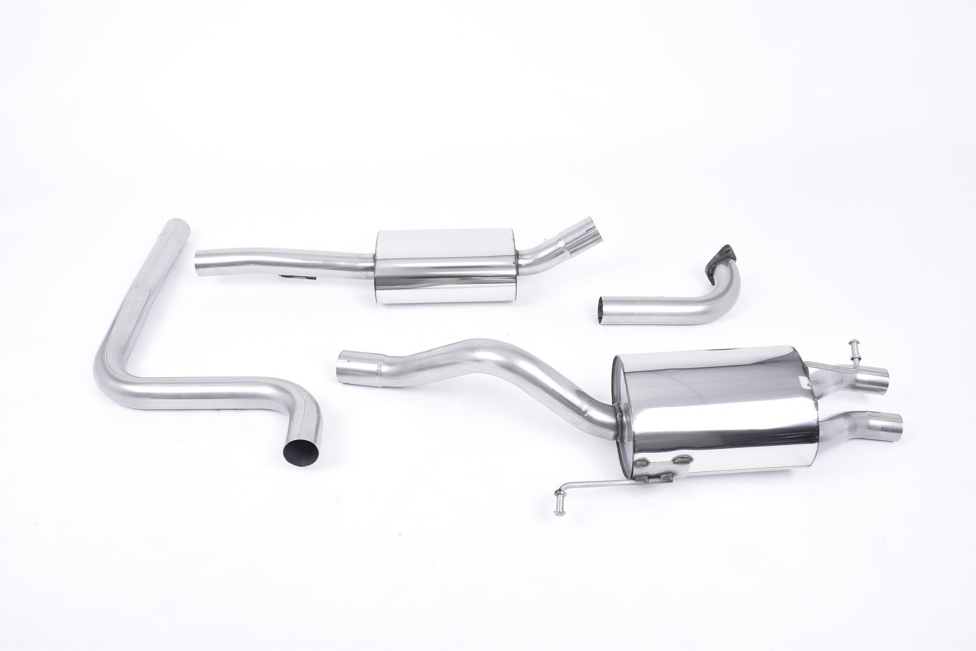 Milltek Resonated Cat-Back Exhaust | Ford Fiesta MK7 1.0T Ecoboost - Carbon Fibre Tips
