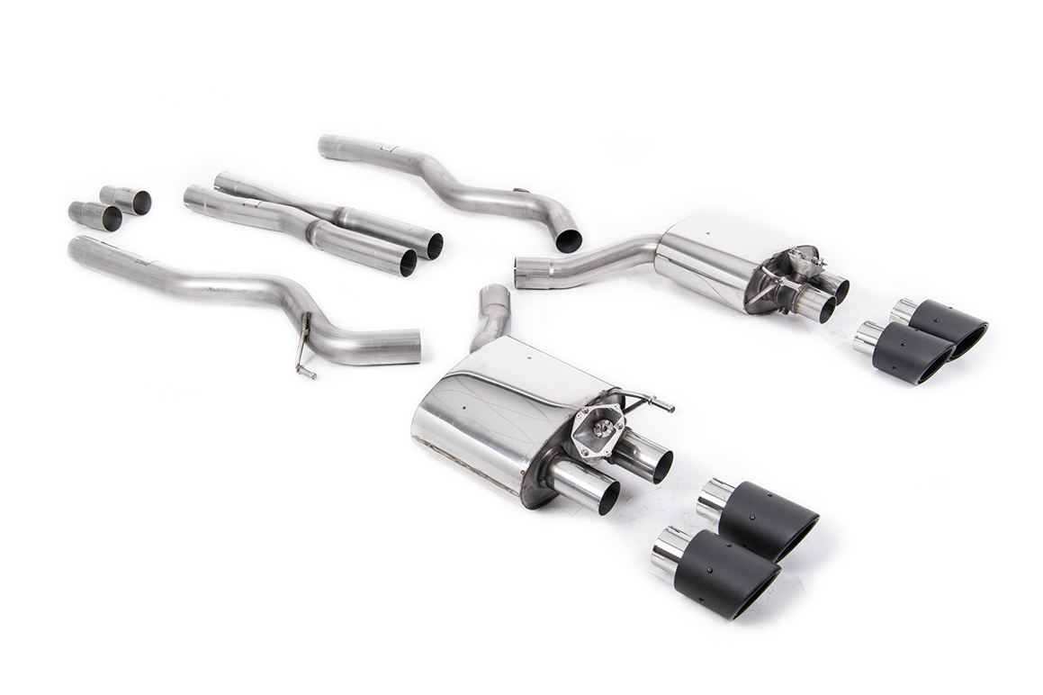 Milltek Cat-Back Exhaust | Ford Mustang 5.0 GT Fastback - Carbon Fibre Tips