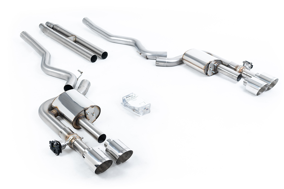 Milltek Active Valved Cat-Back | Ford Mustang 5.0 Dark Horse - Polished Tips