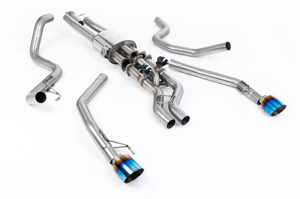 Milltek Valved Cat-Back | Ford Ranger Raptor 3.0 V6 - Burnt Titanium Tips