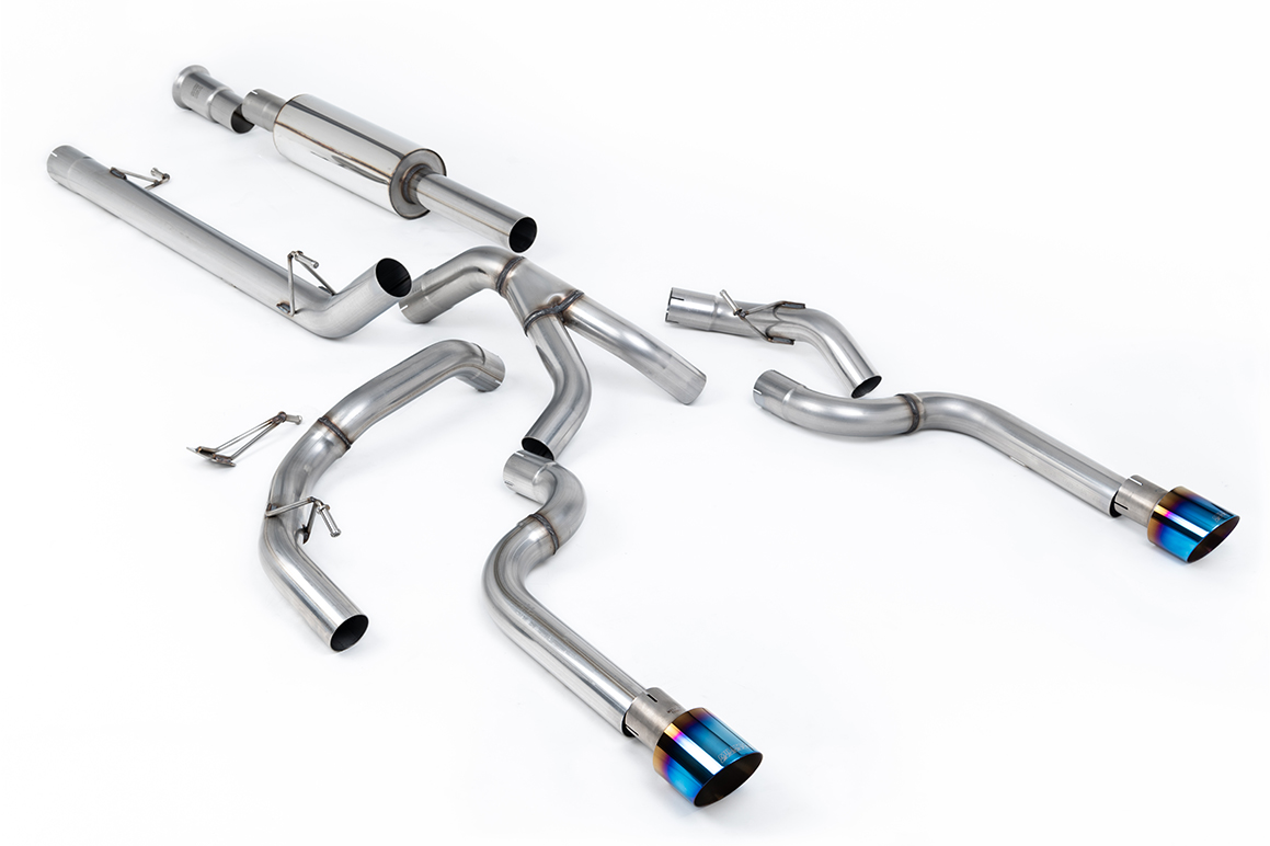 Milltek Road+ Cat-Back Exhaust | Ford F-150 SuperCrew 5.0 V8 - Burnt Titanium Tips