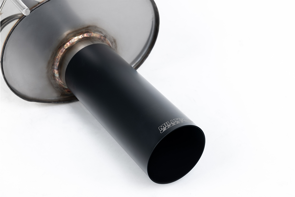 Milltek Resonated Cat-Back Exhaust | Honda Integra DC5 Type R - Cerakote Black Tips