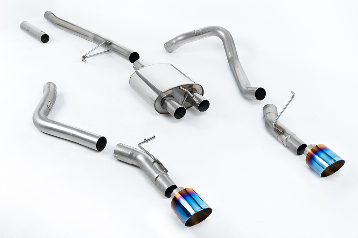 Milltek Side Exit Cat-Back Exhaust | Jeep Gladiator JT - Burnt Titanium Tips
