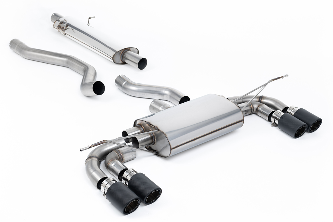 Milltek OPF/GPF Back Exhaust | Land Rover Defender 130 P400 - Carbon Tips