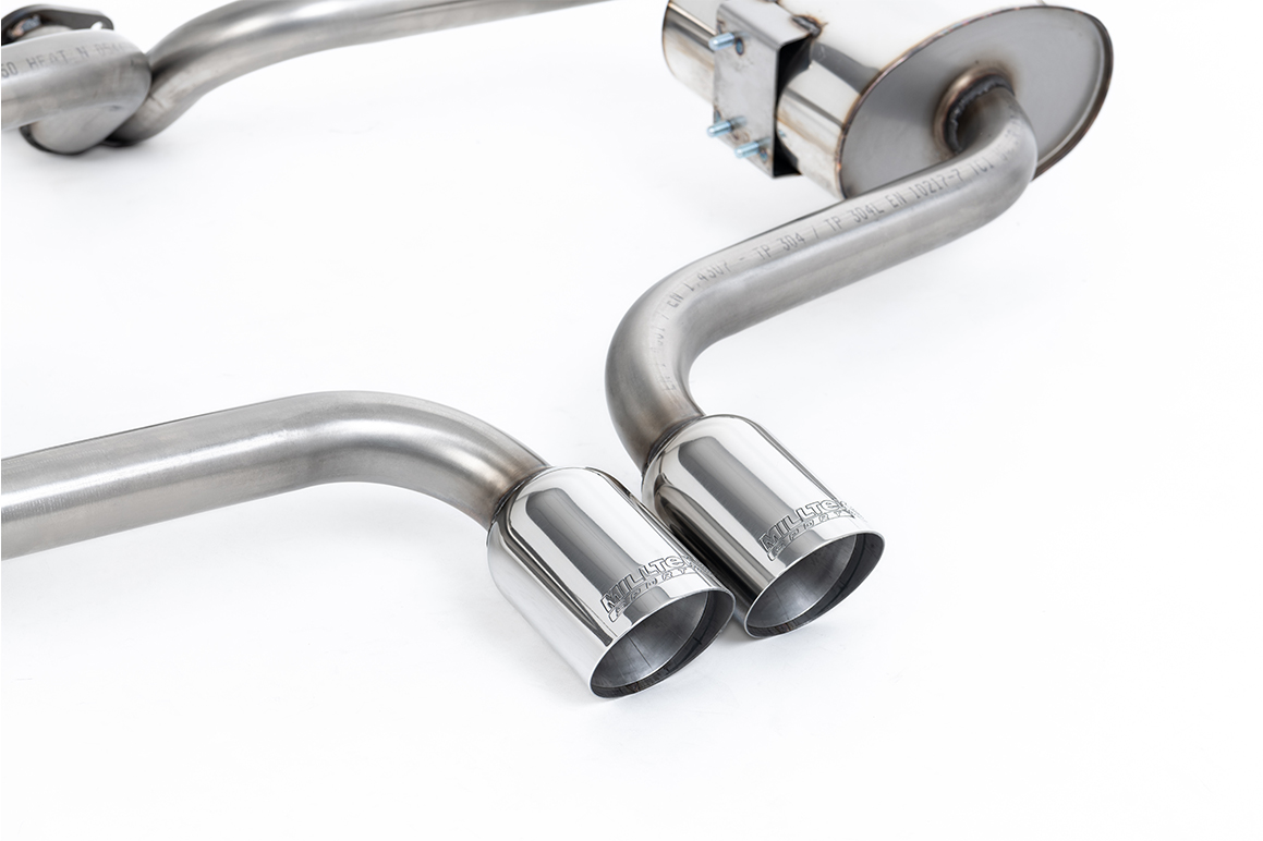 Milltek Resonated Cat-Back Exhaust | Mini Cooper S R53 - Polished Tips