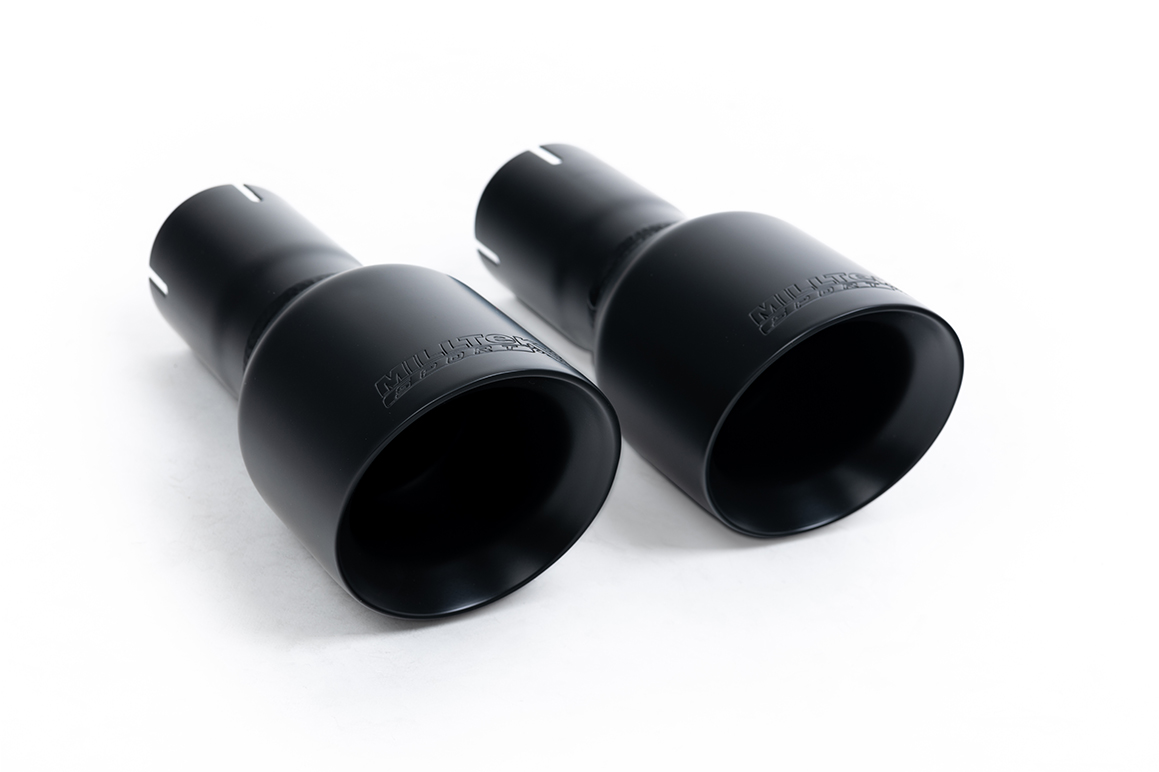 Milltek Resonated Race Cat-Back Exhaust | VW Golf MK6 GTI-Cerakote Black Tips