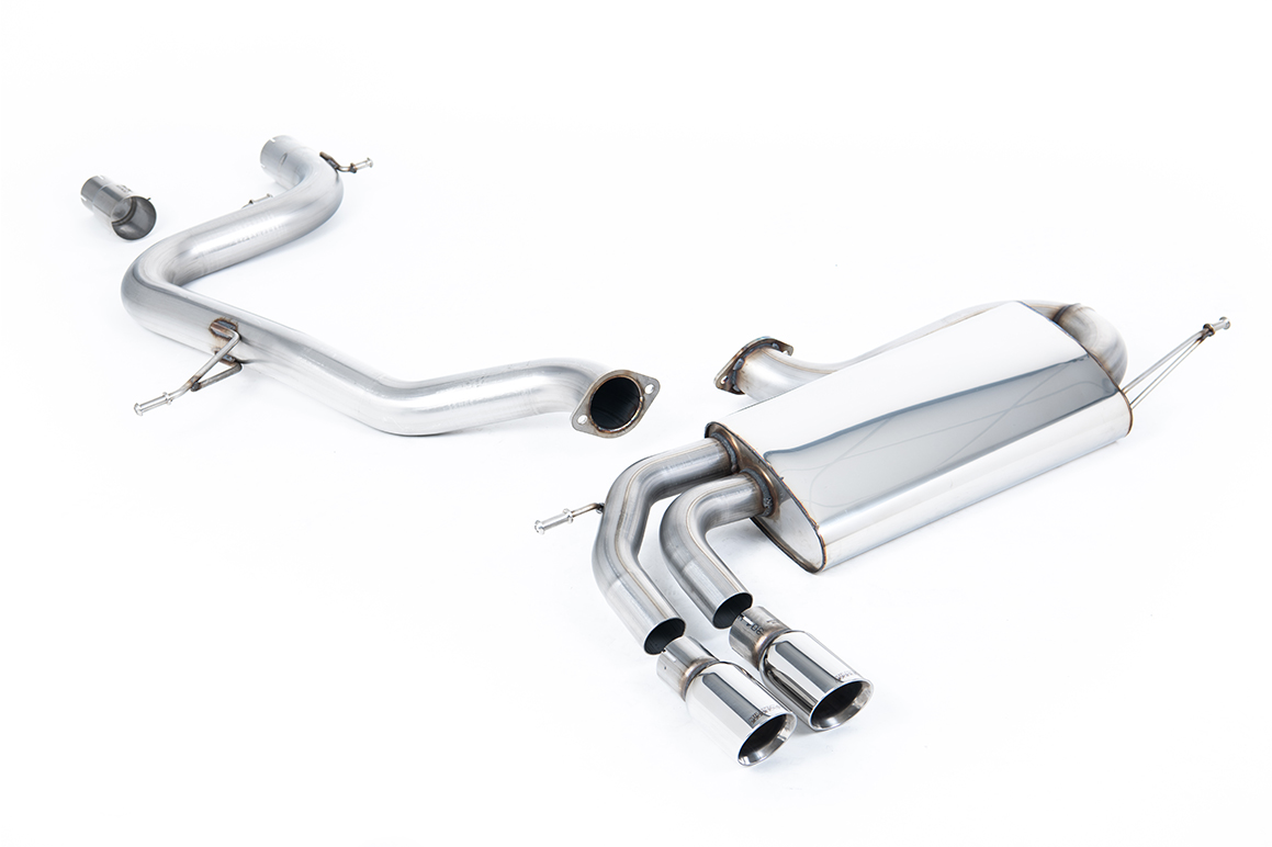 Milltek Non-Resonated Race Cat-Back Exhaust | VW Golf MK5 GTI 2.0T-Polished Tips