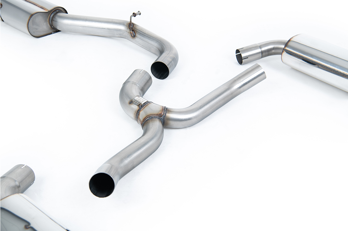 Milltek Resonated Cat-Back Exhaust | VW Golf MK7 2.0 TFSI-Carbon Fibre Tips