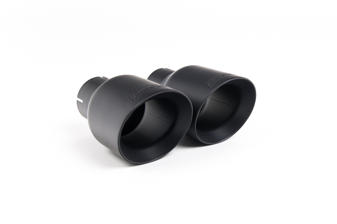 Milltek Non-Resonated Race Cat-Back Exhaust | VW Golf MK7.5 GTI-Cerakote Black Tips
