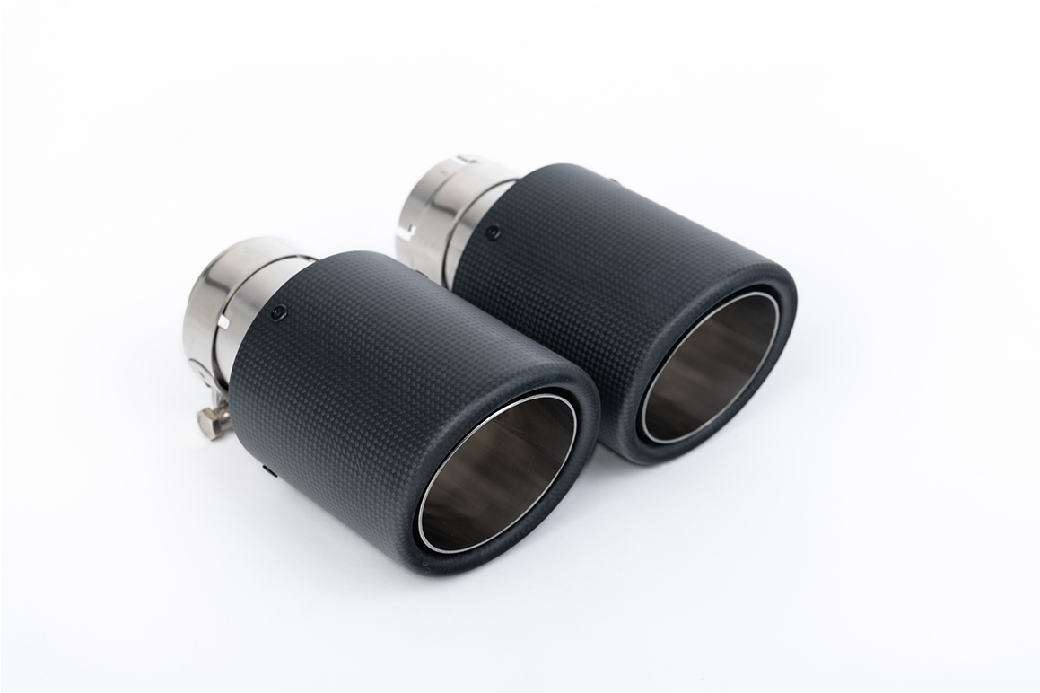 Milltek Resonated Cat-Back Exhaust | VW Golf MK7.5 GTI-Carbon Fibre Tips