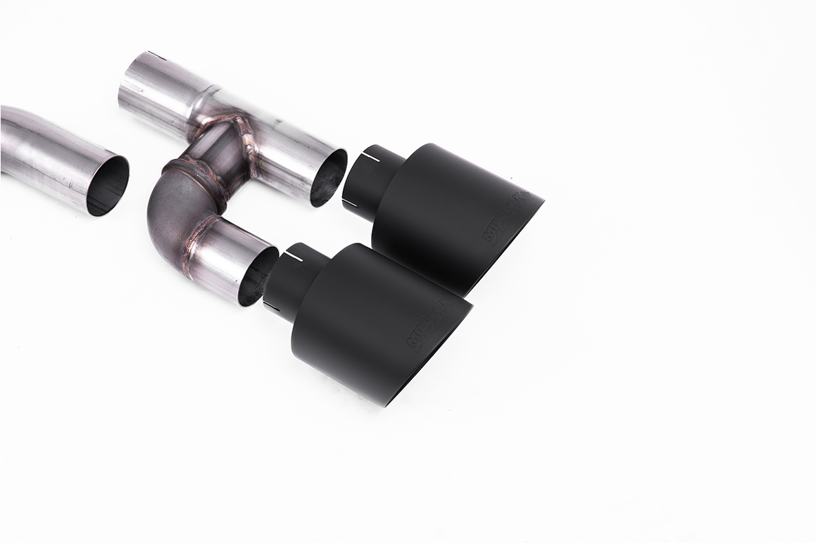 Milltek 80mm Road+ Cat-Back Exhaust | VW Golf MK8 GTI-Cerakote Black Tips
