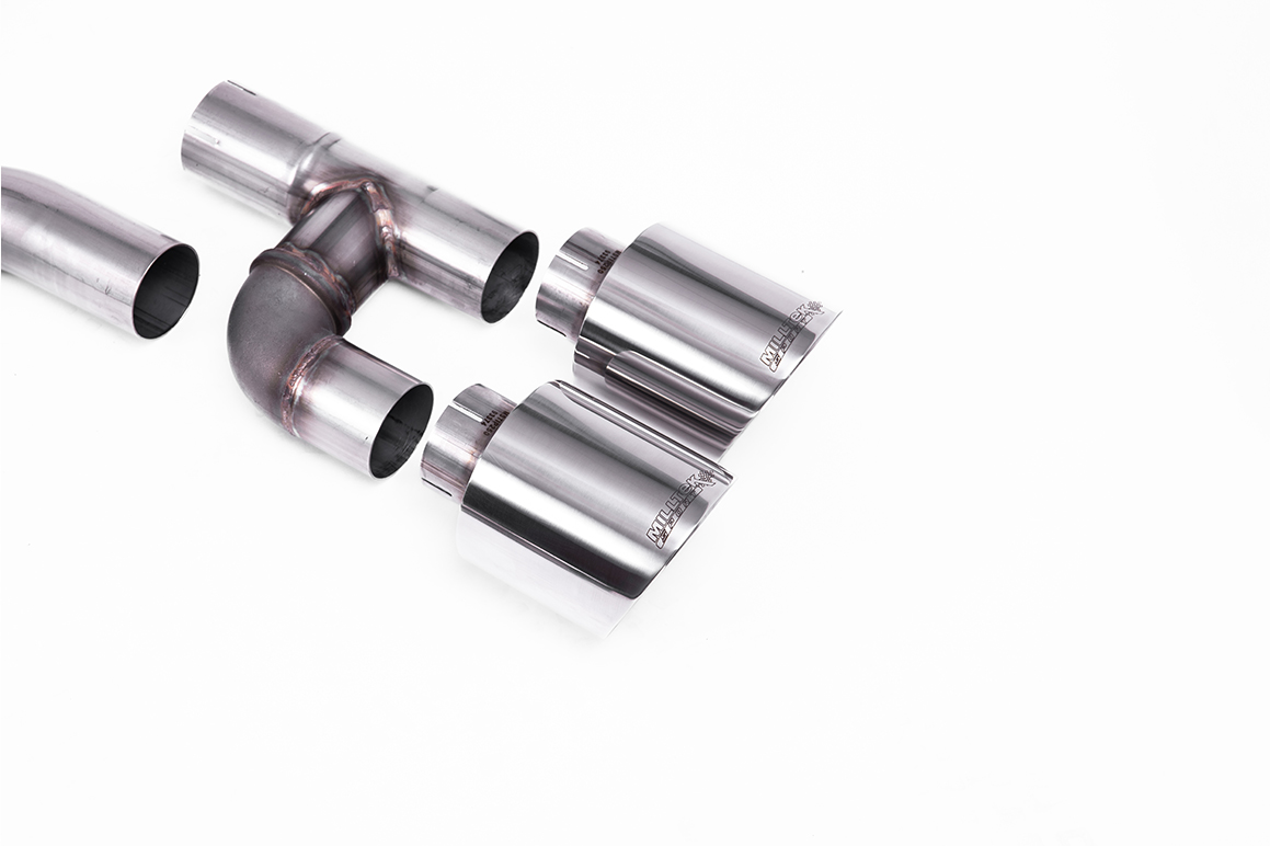 Milltek 80mm Road+ Cat-Back Exhaust | VW Golf MK8 GTI-Polished Tips