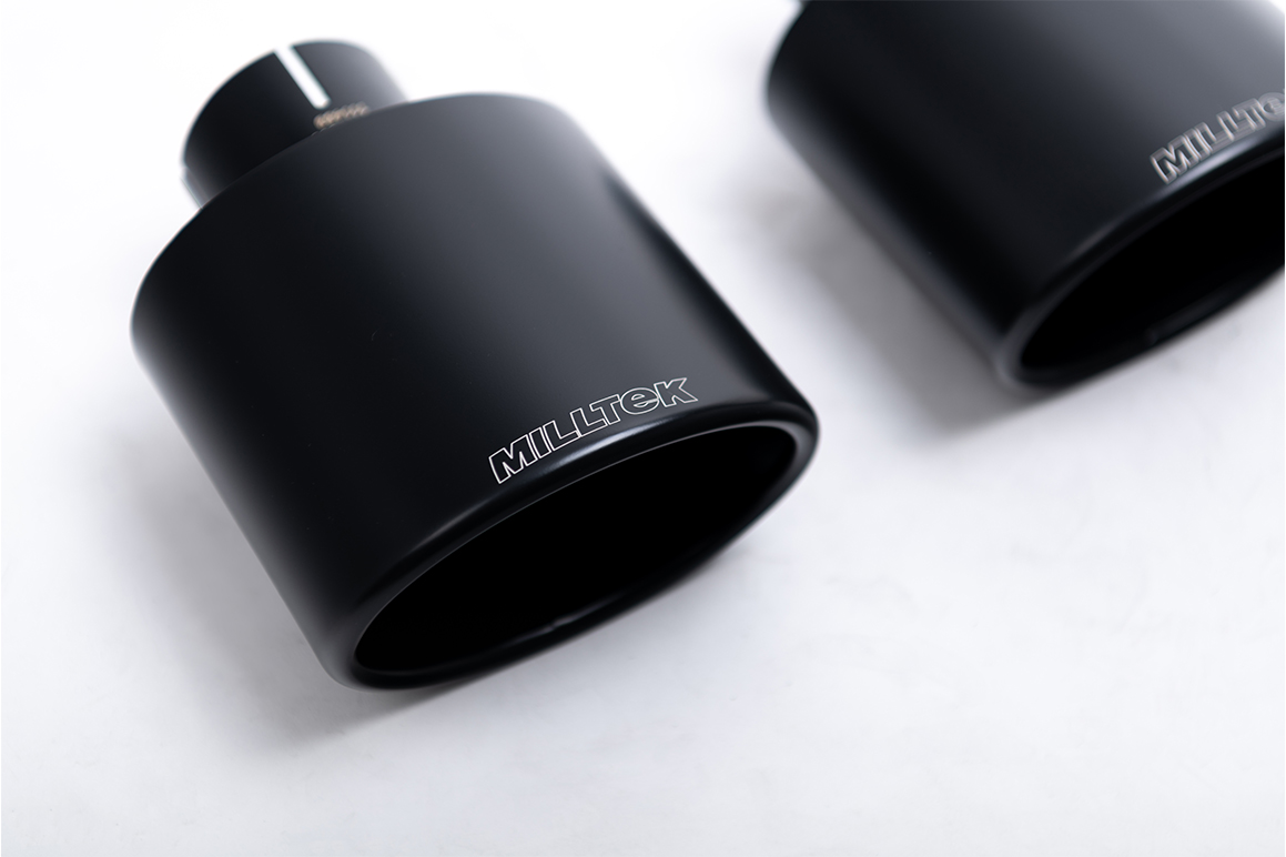 Milltek 80mm Road+ Cat-Back Exhaust | VW Golf MK8 GTI-Cerakote Black Tips