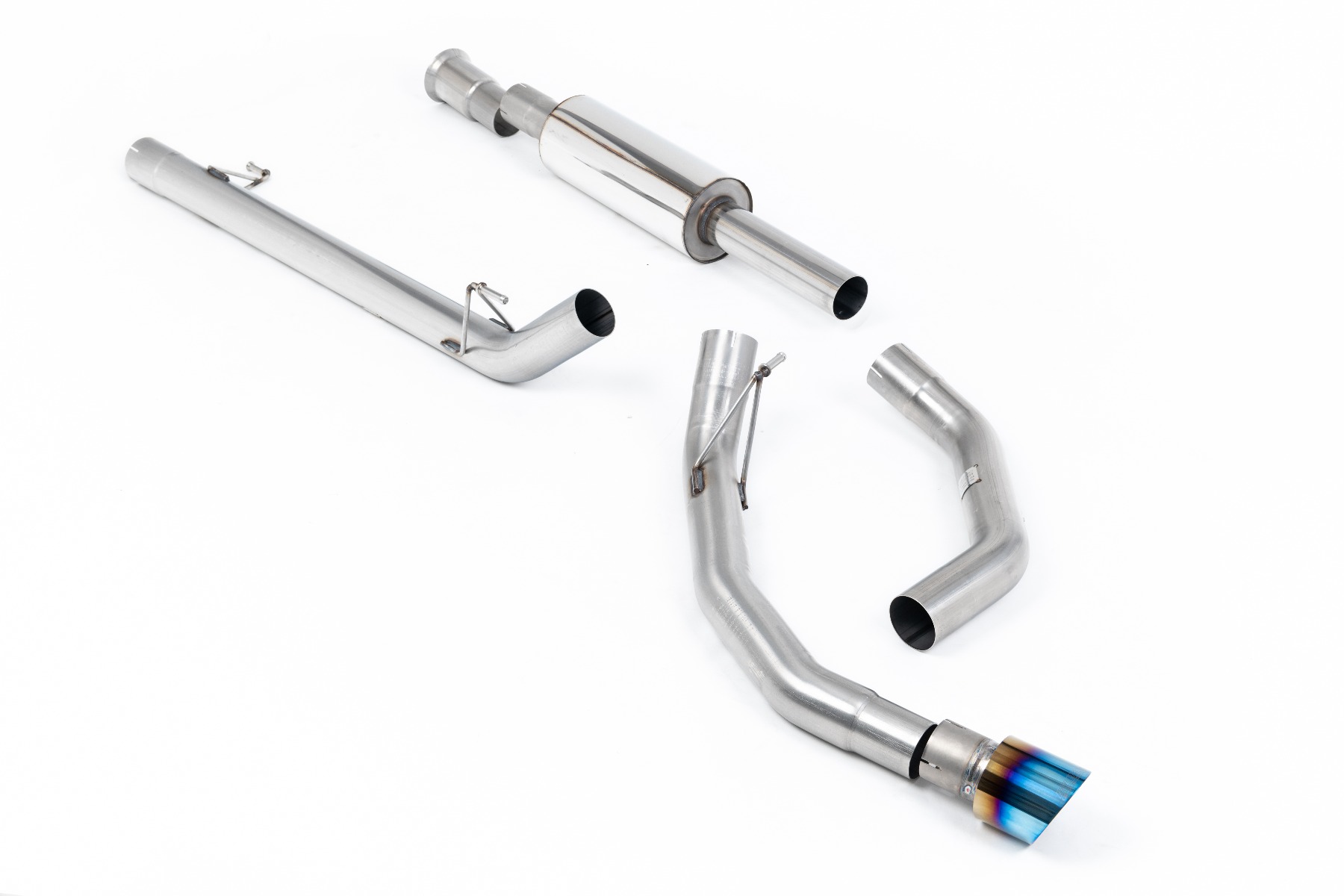 Milltek Road+ Cat-Back Exhaust | Ford F-150 SuperCrew 5.0 V8 - Burnt Titanium Tips